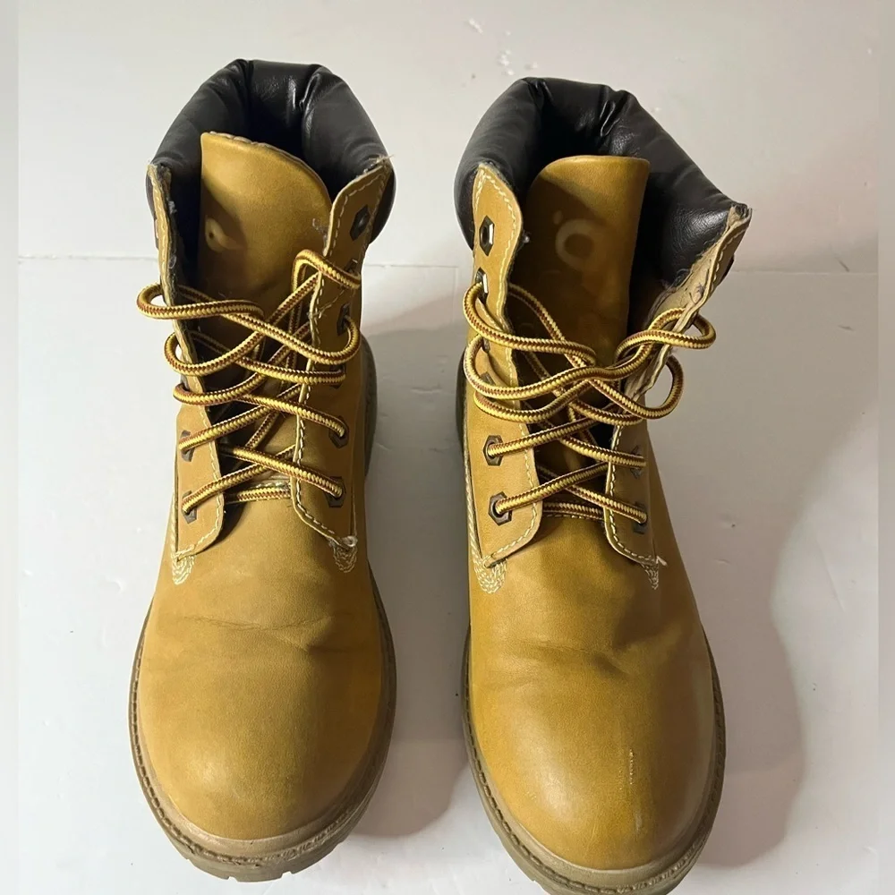 Esprit Women’s Tan Lace-Up Work Boots Size 7.5 - Picture 10 of 14